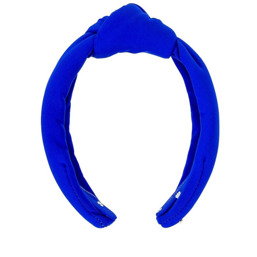 LELE SADOUGHI Royal Blue Neoprene Knotted Headband